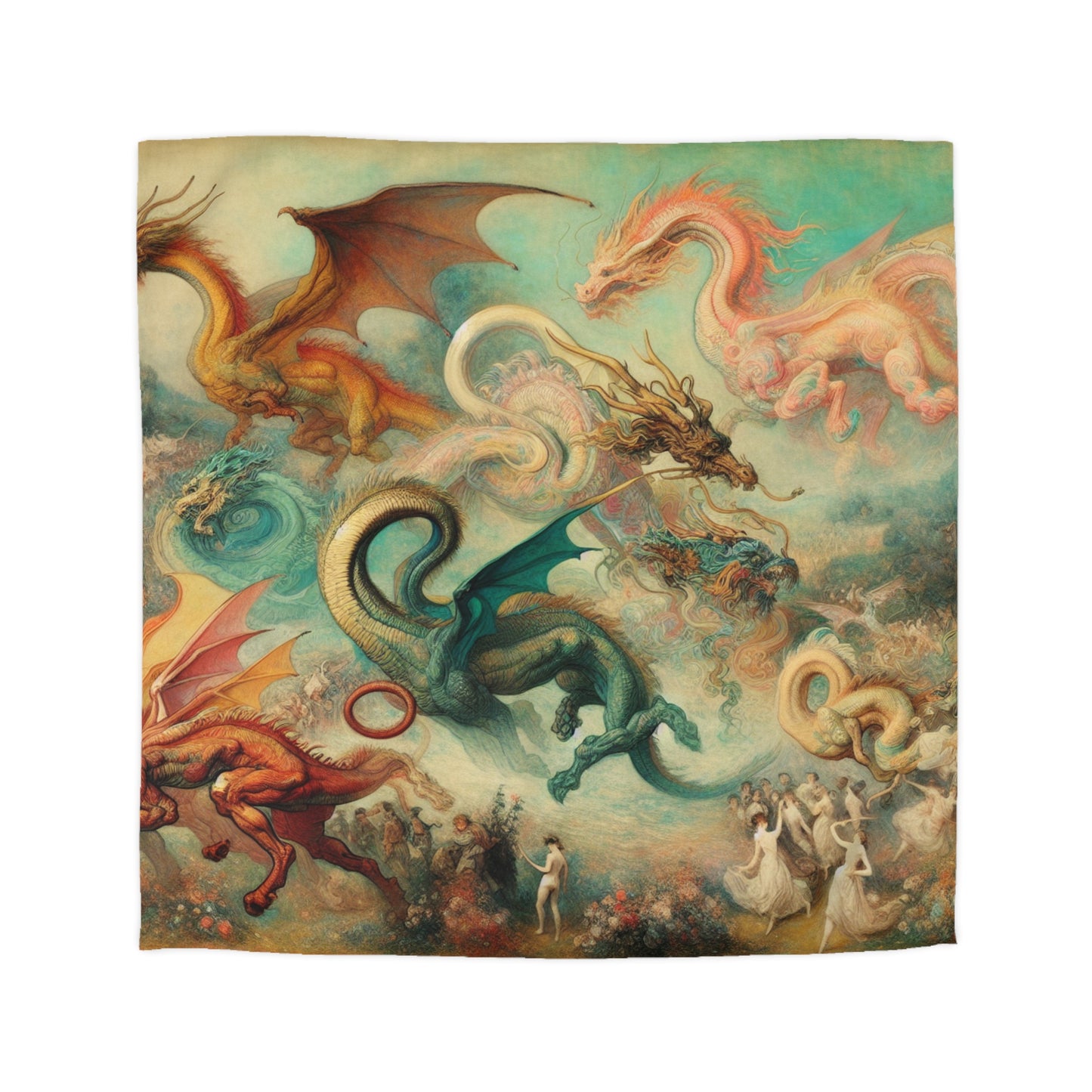 Degas Dreams of Dragons Microfiber Duvet Cover