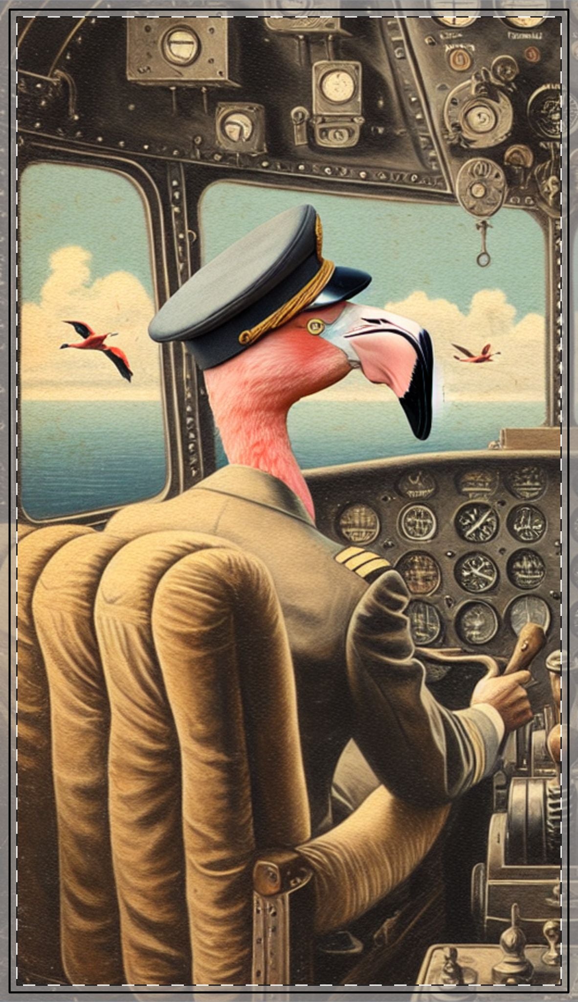 Flamingo Flight Deck Tablecloth