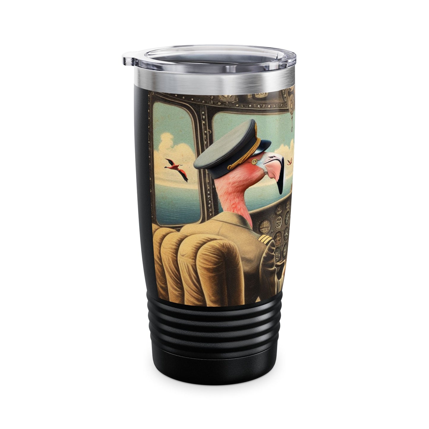 Flamingo Flight Deck Ringneck Tumbler | 20oz