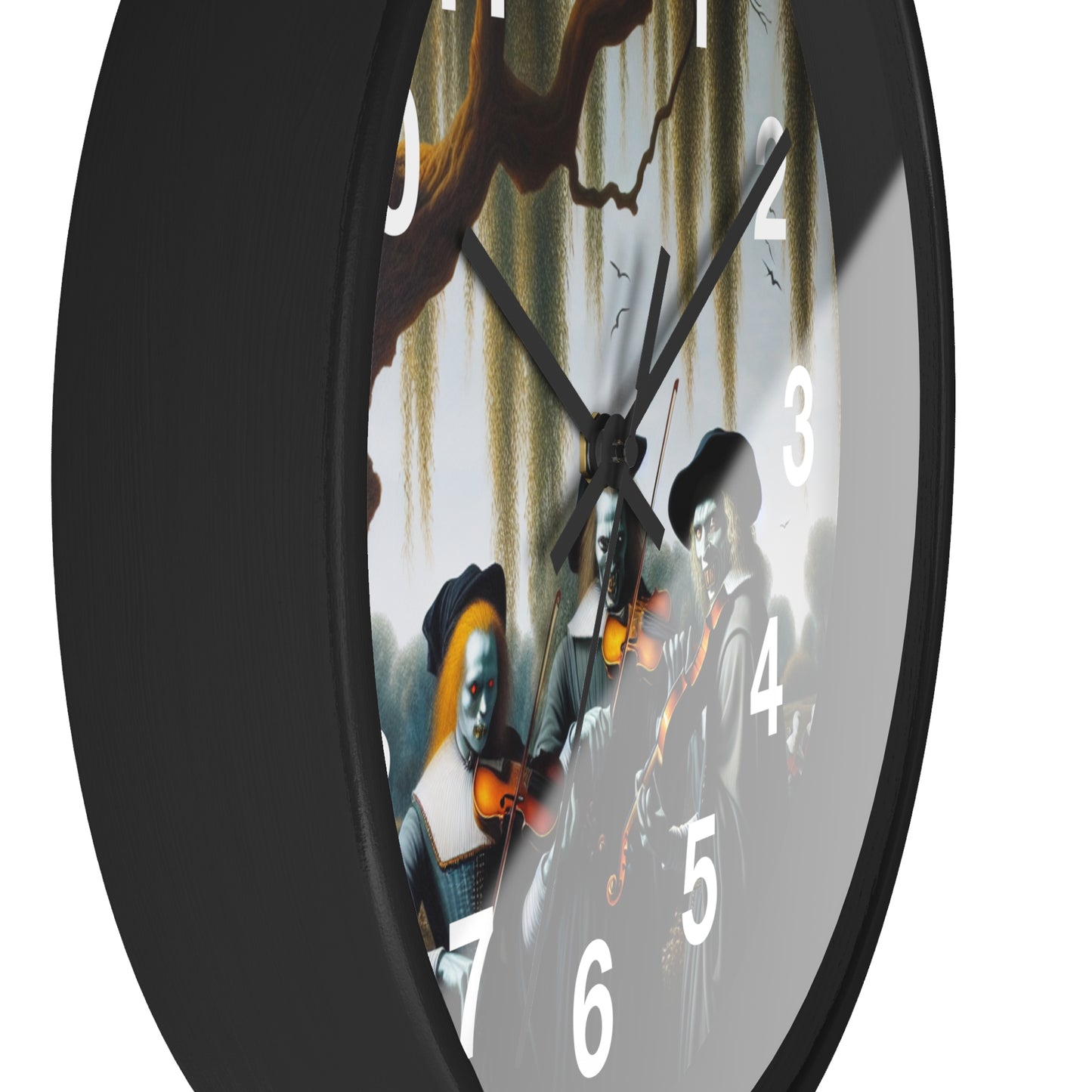Vermeer's Vampire Violinists Wall Clock