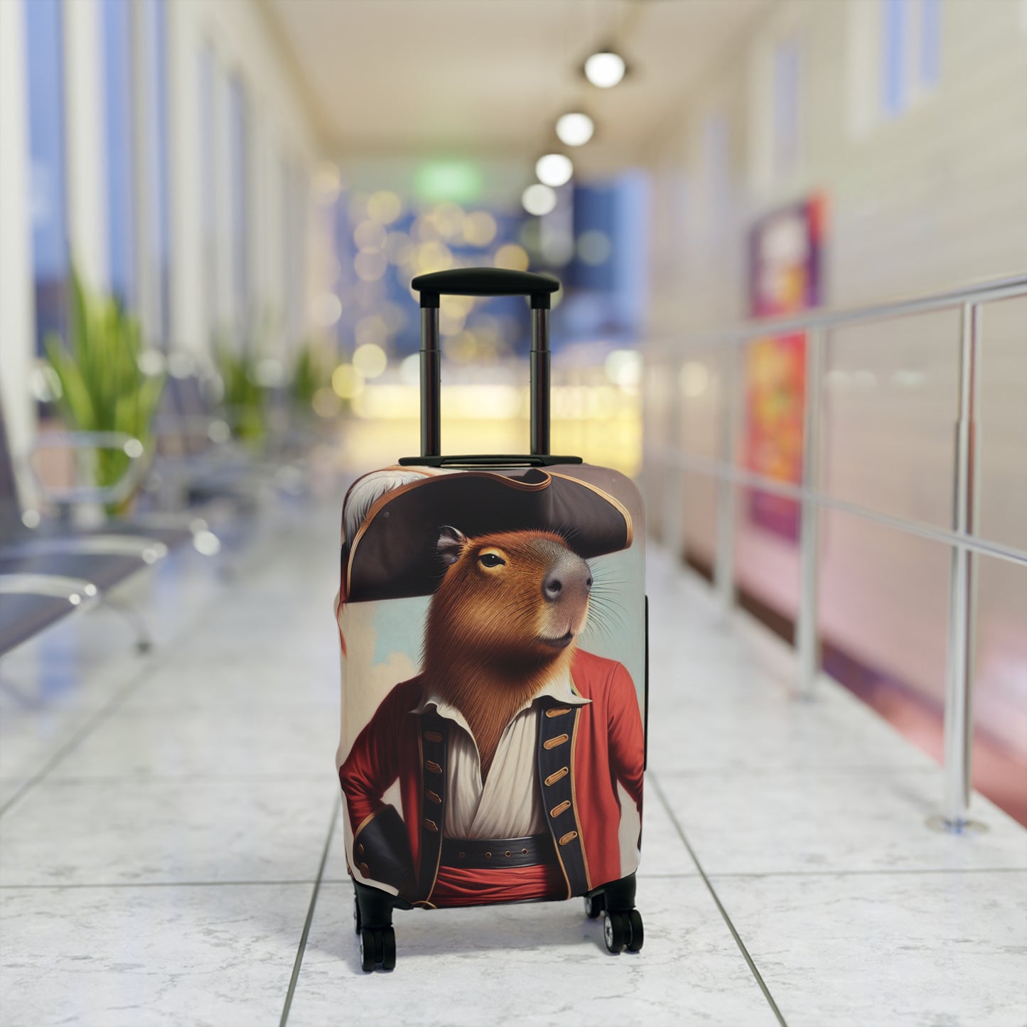 Captain Capybara Luggage Cover