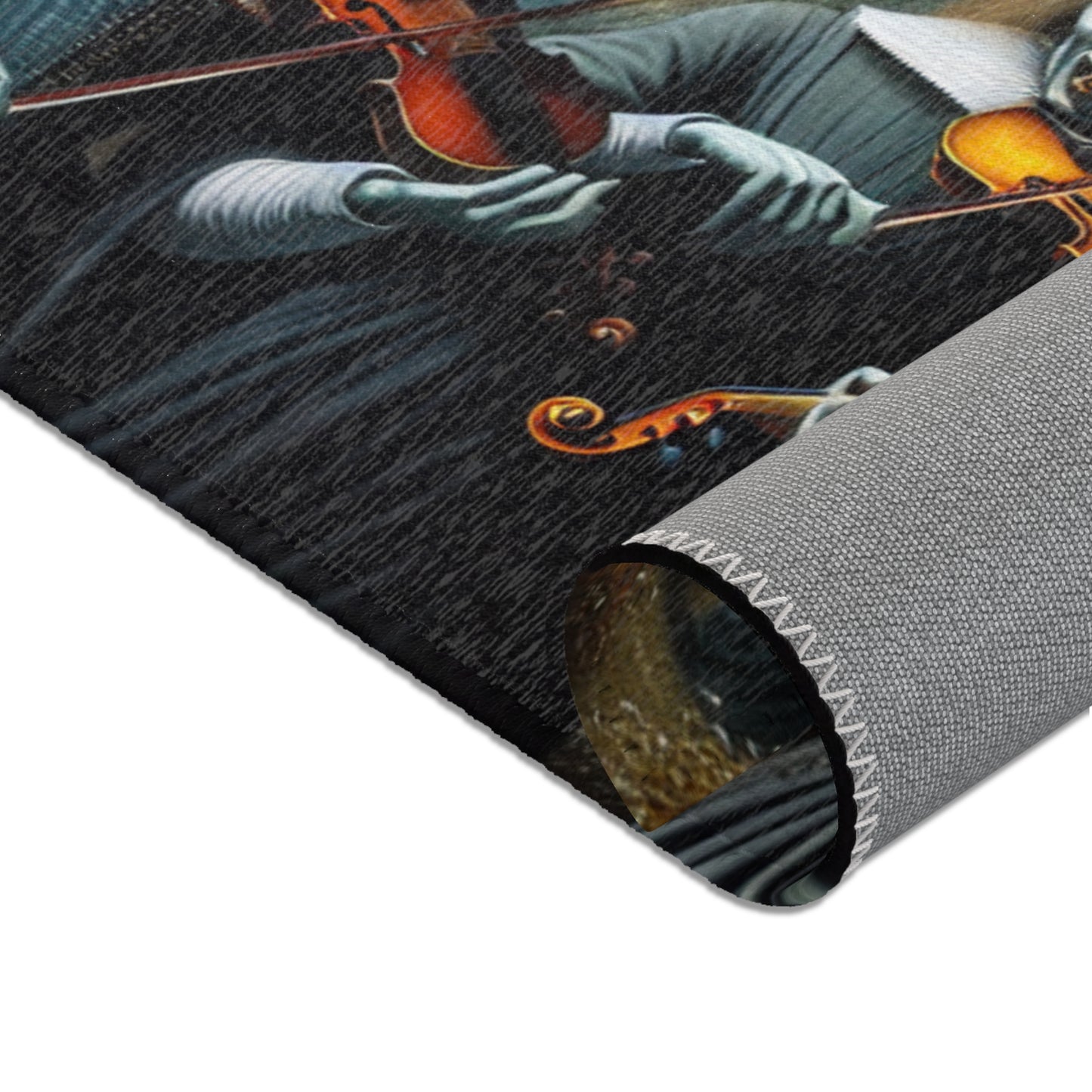 Vermeer's Vampire Violinists Area Rug - HORIZONTAL