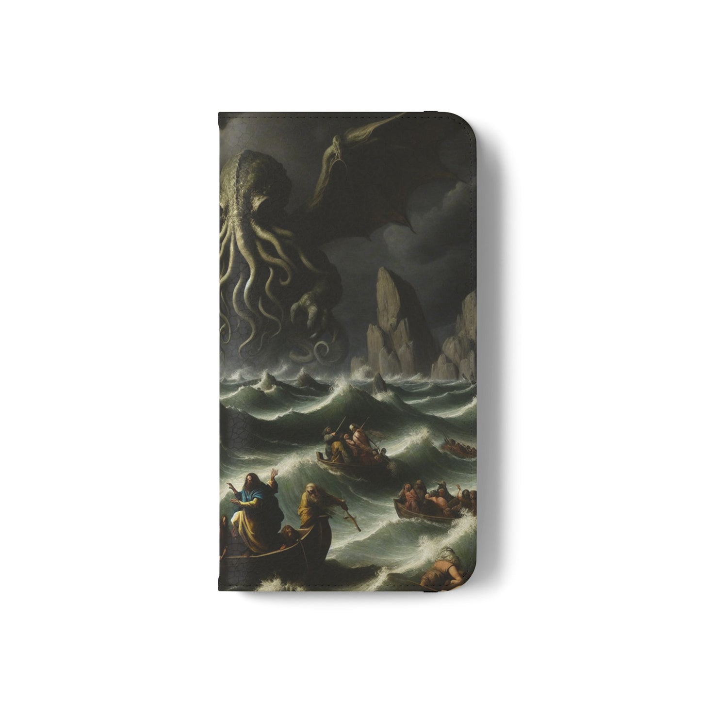 Cthulhu in the Storm Flip Cases for iPhones