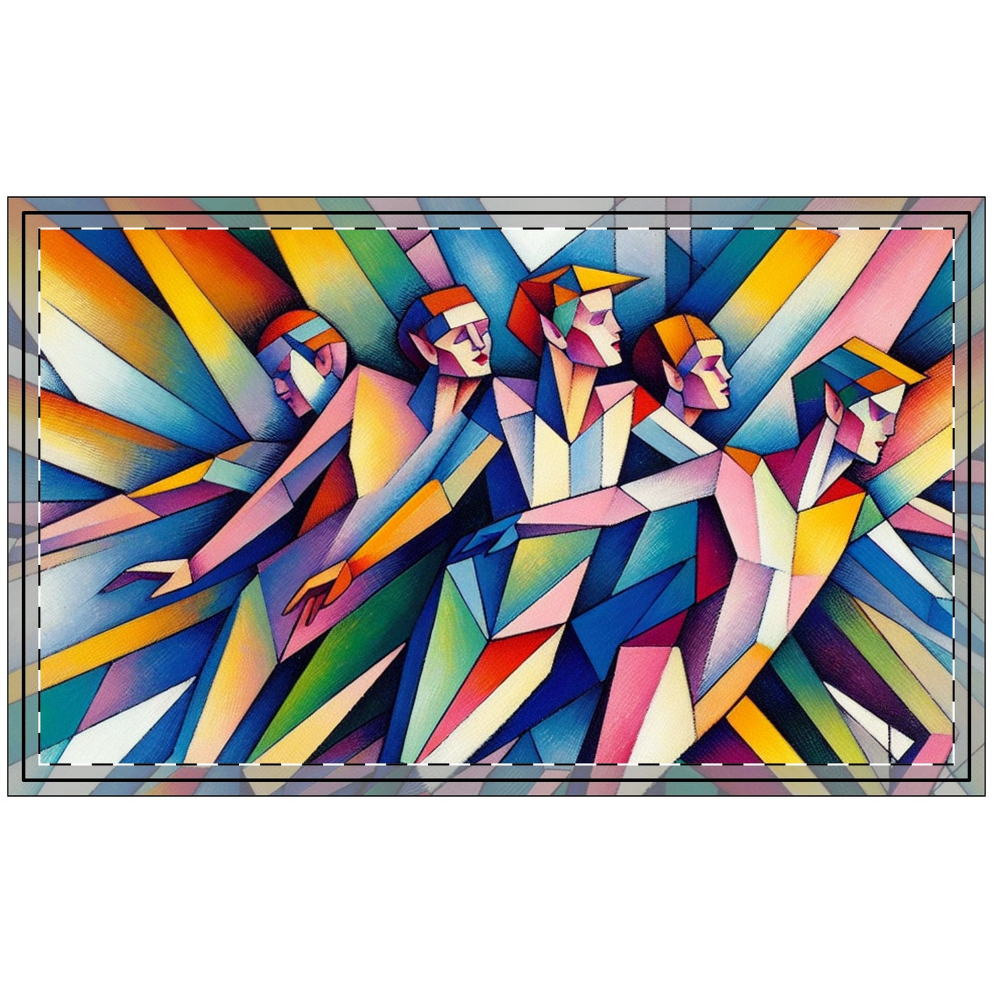 Picasso's Pixies Polyester Doormat