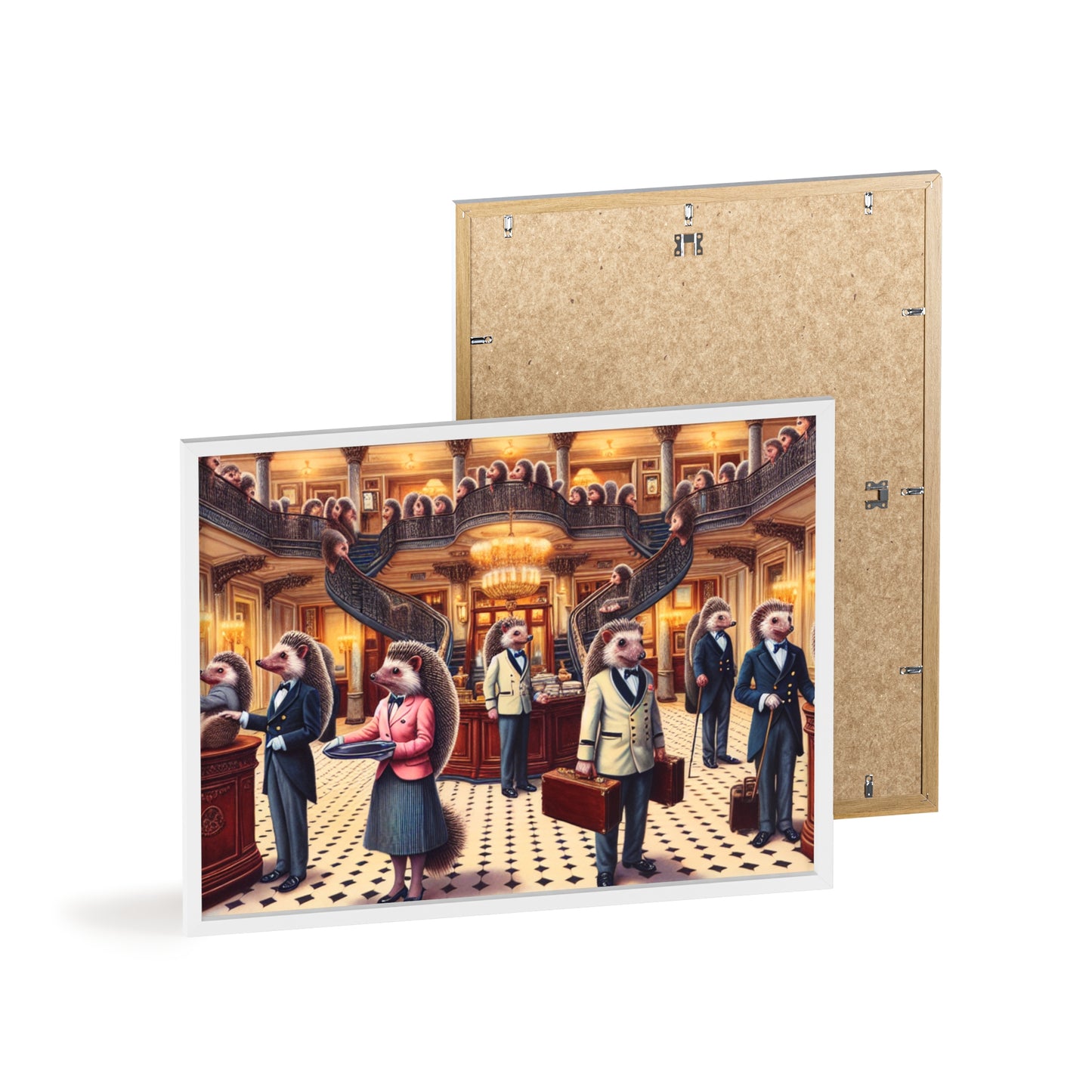 Framed Hedgehog Hotel Poster