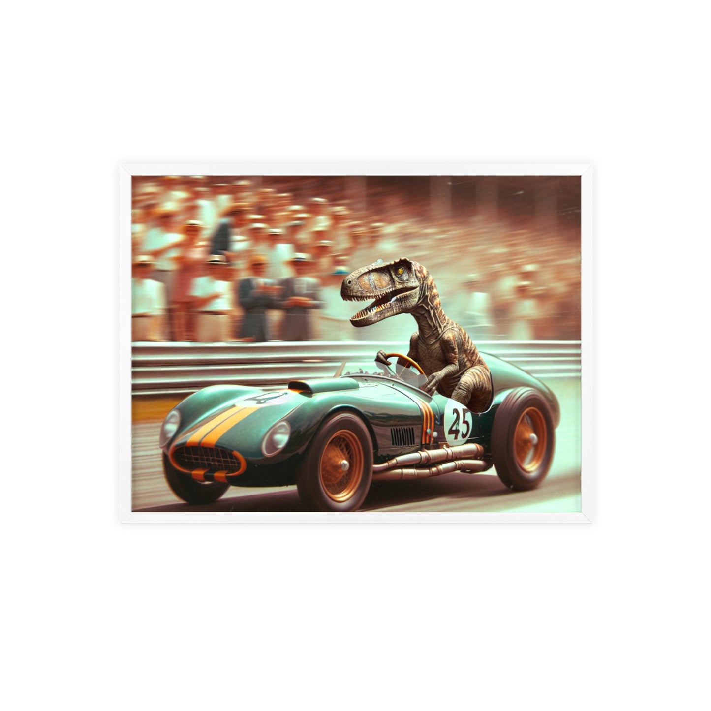 Framed Velocity Raptor Poster