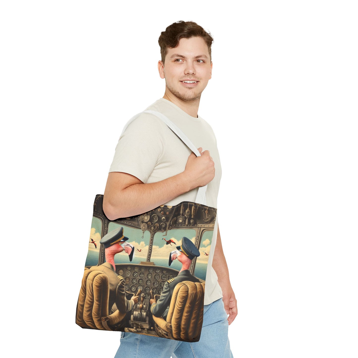 Flamingo Flight Deck Tote Bag