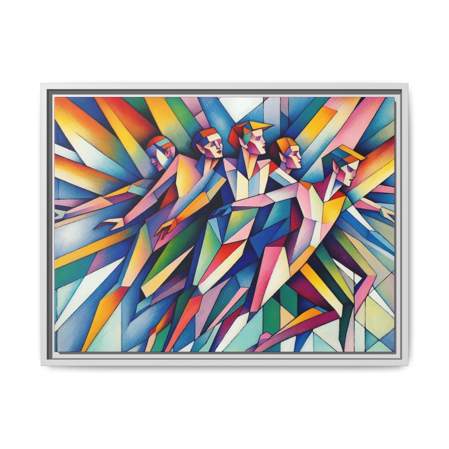 Picasso's Pixies Canvas, Framed (Multi-color)