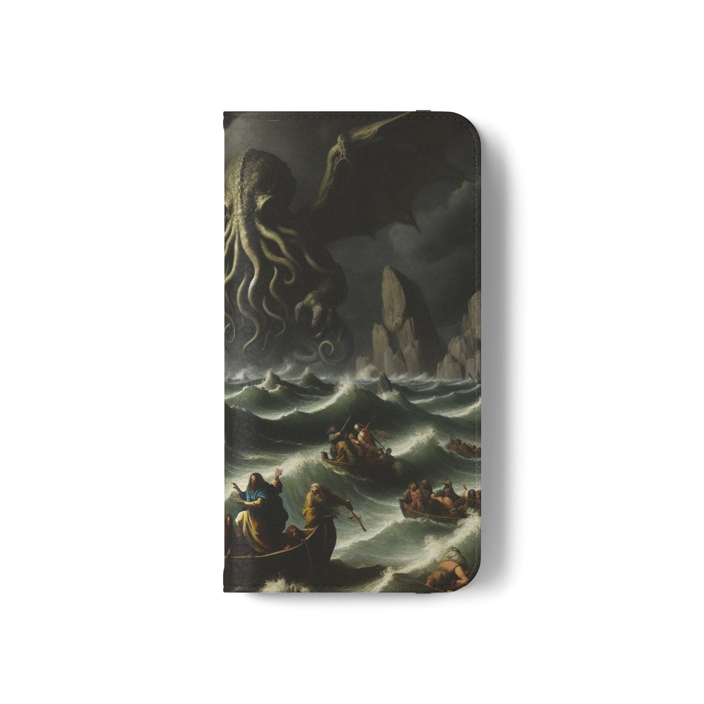 Cthulhu in the Storm Flip Cases for iPhones