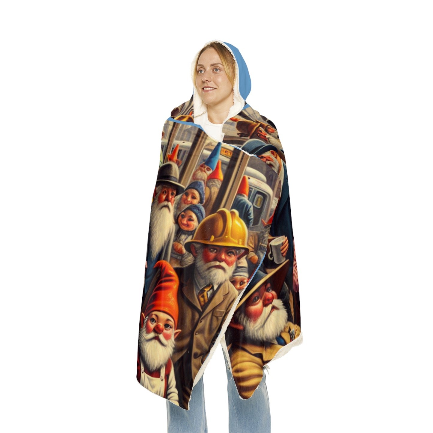 The Gnome-mute Home Snuggle Blanket