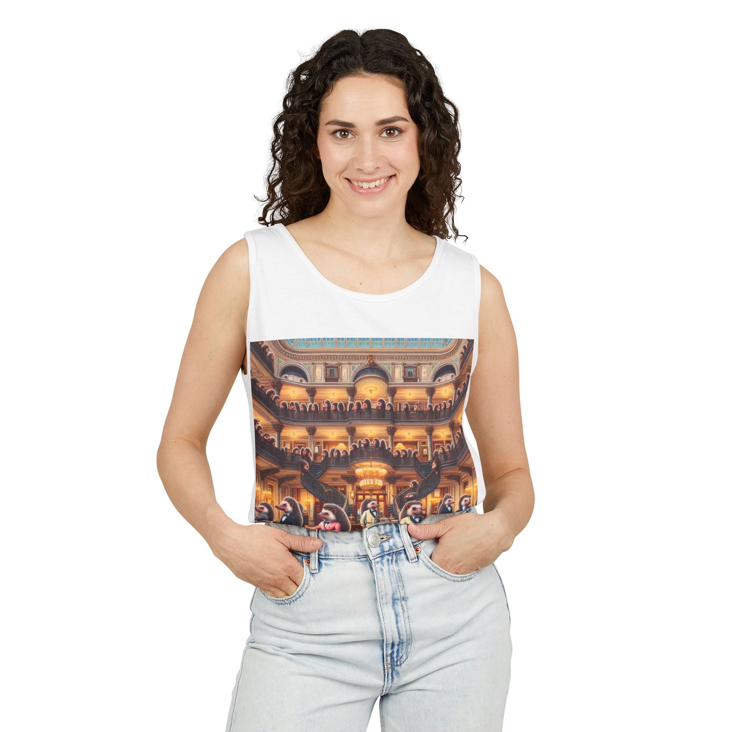 Hedgehog Hotel Unisex Tank Top