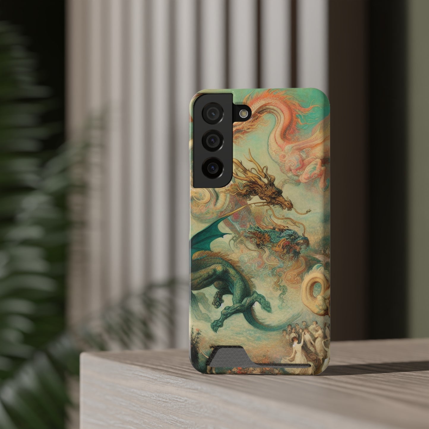 Degas Dreams of Dragons Phone Case with Card Holder - GALAXY