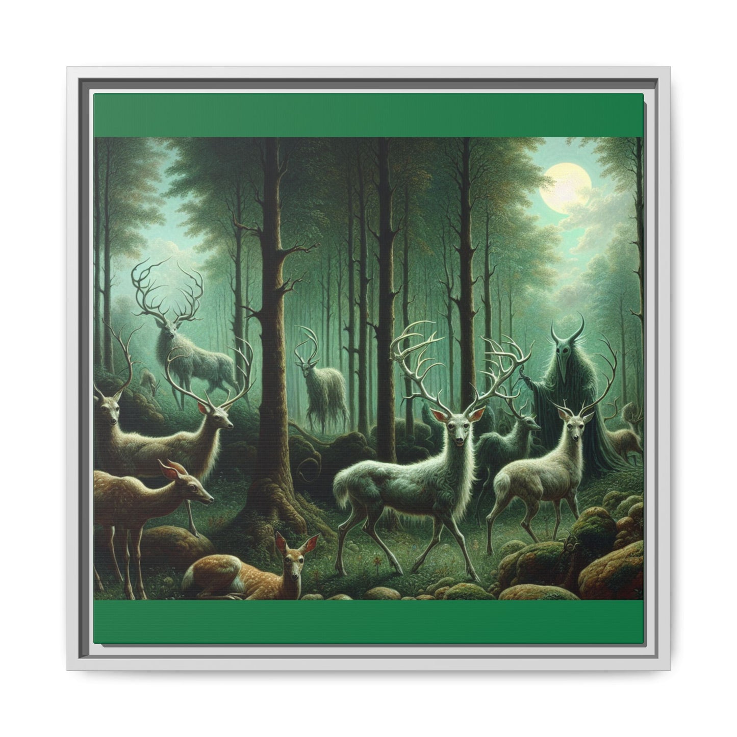 Wendigo Shepherd Canvas, Framed (Multi-color)