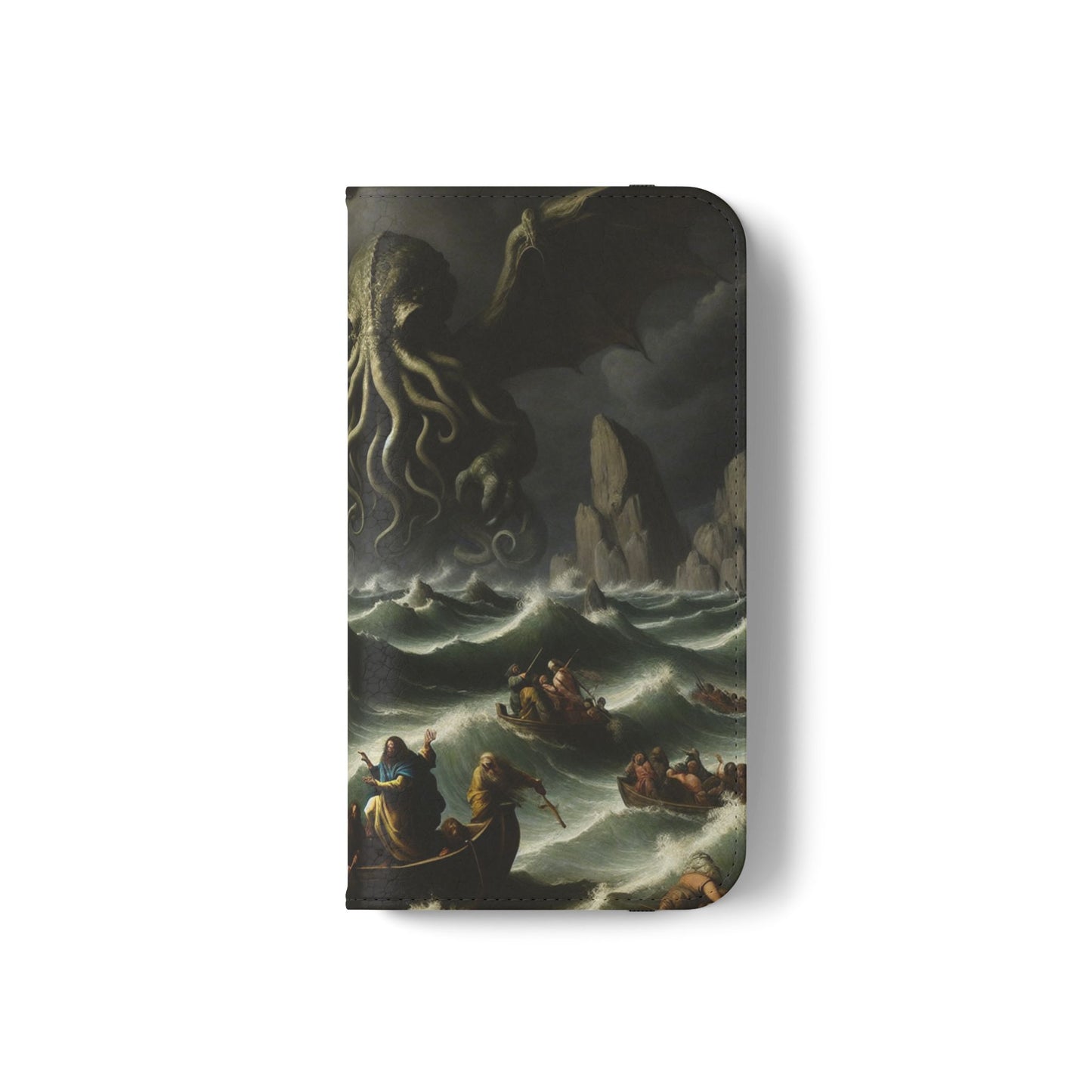 Cthulhu in the Storm Flip Cases for iPhones