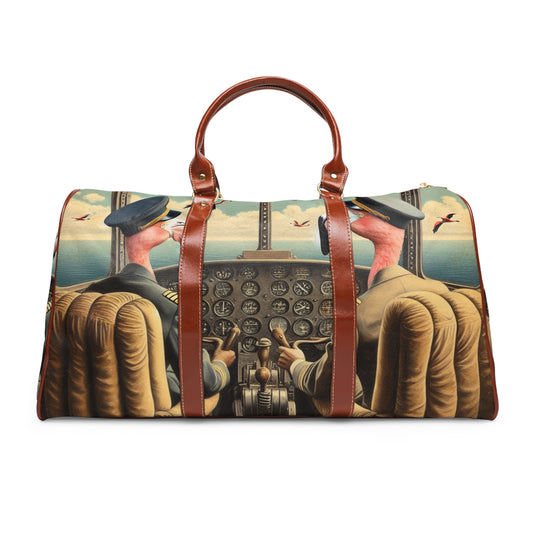 Flamingo Flight Deck Waterproof Travel Bag