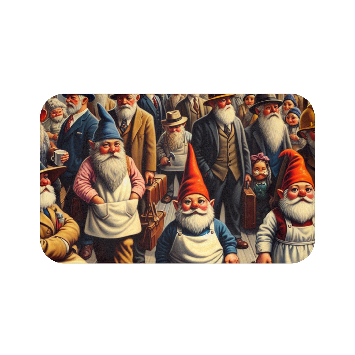 The Gnome-mute Home Bath Mat