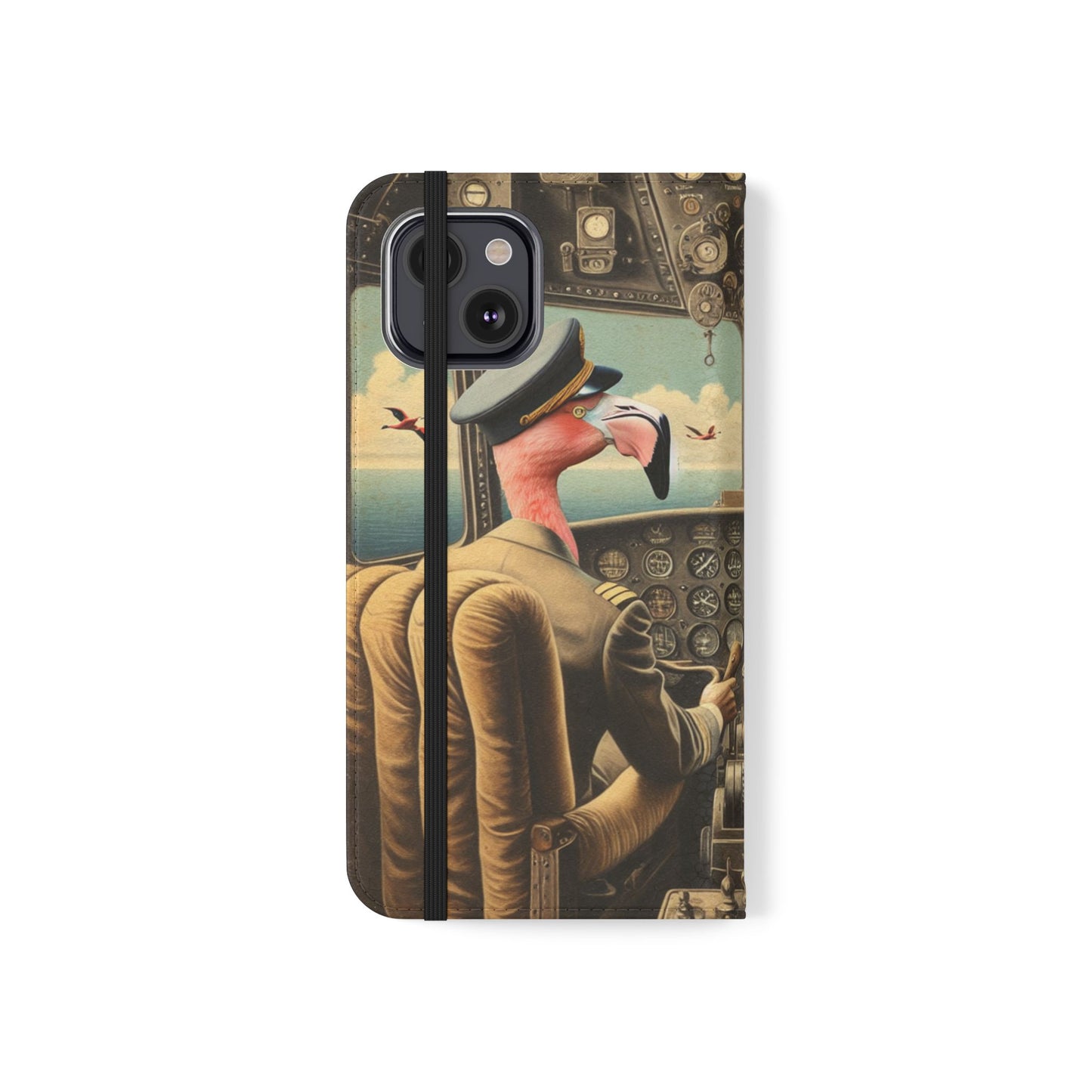 Flamingo Flight Deck Flip Case - iPhone/Galaxy