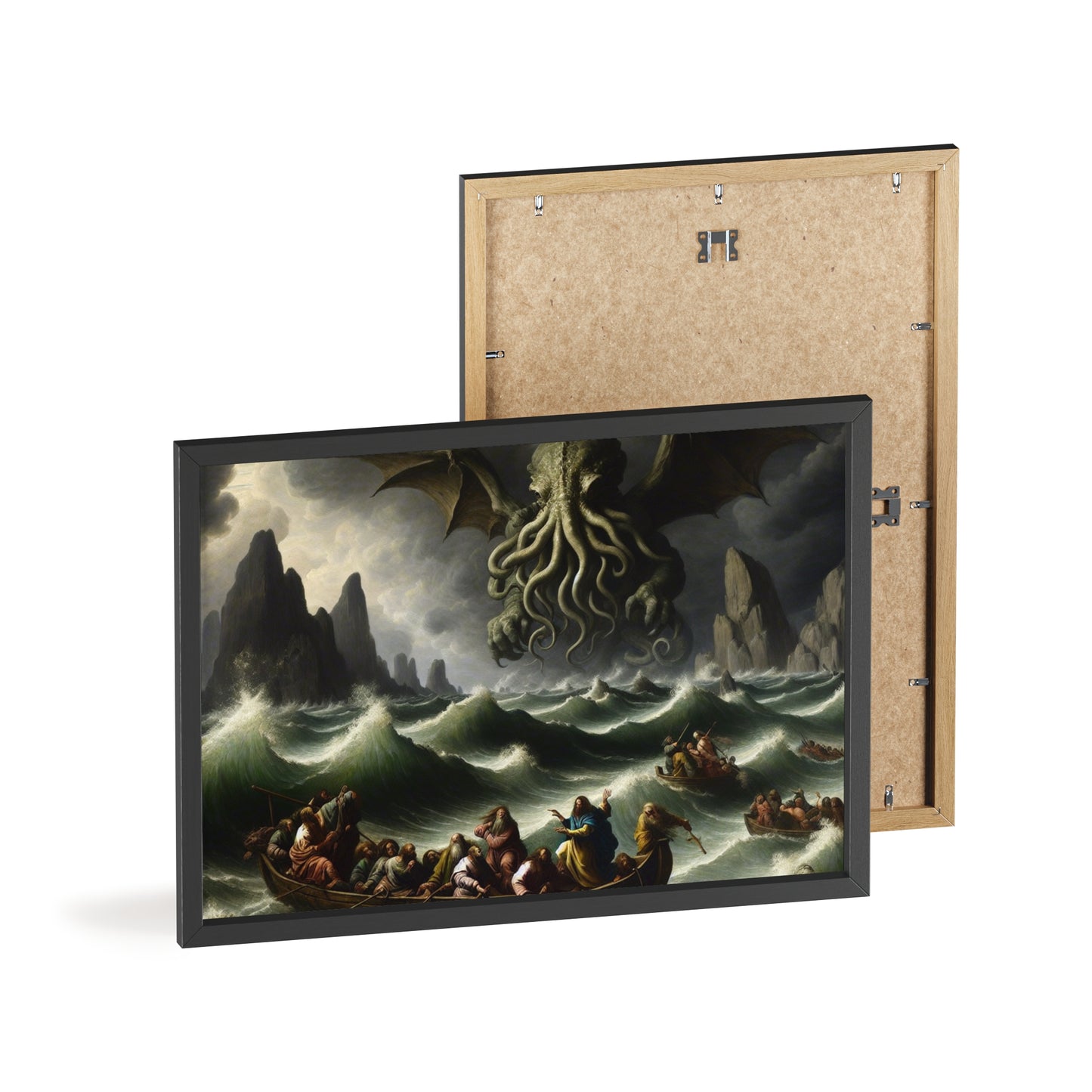 Framed Cthulhu in the Storm Poster