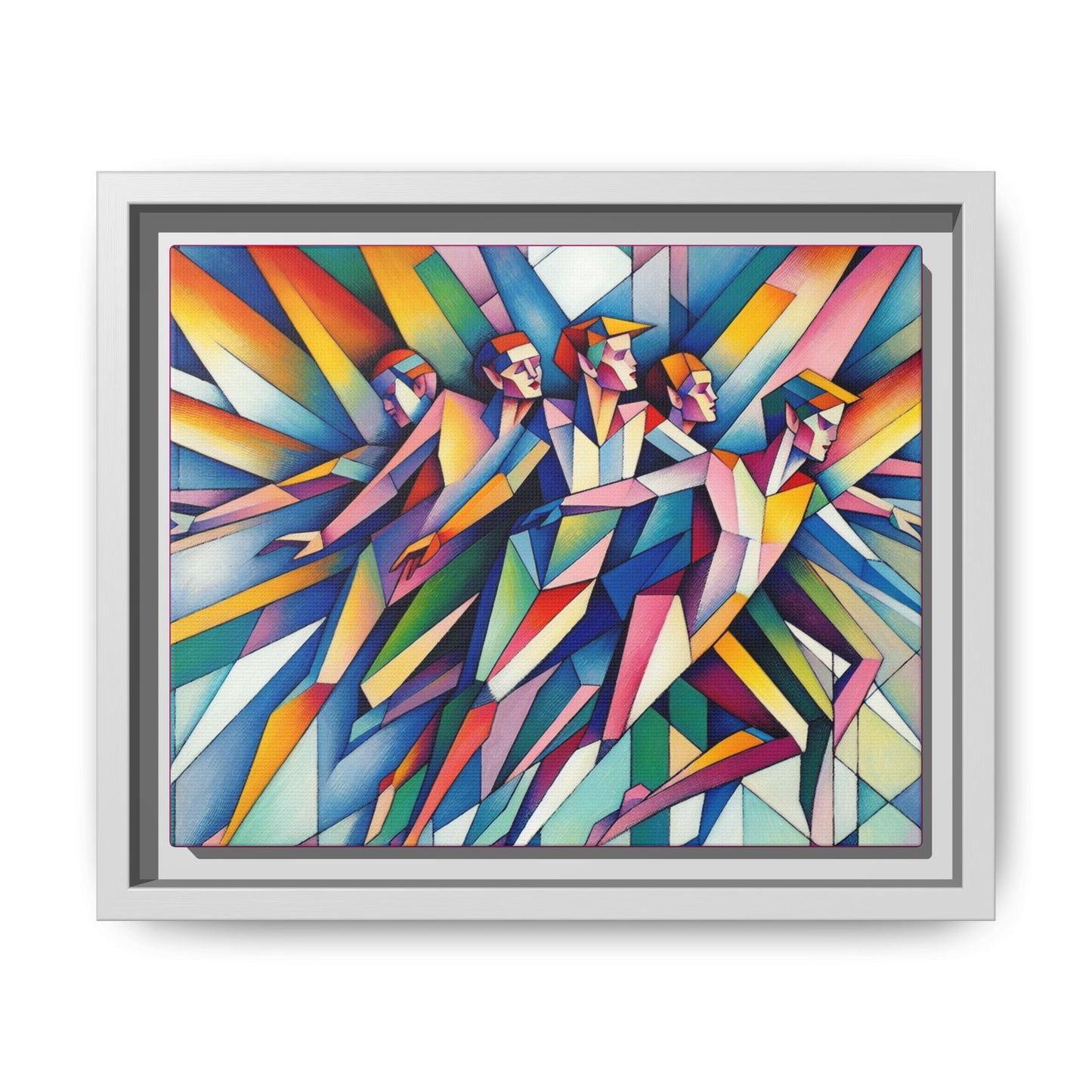 Picasso's Pixies Canvas, Framed (Multi-color)