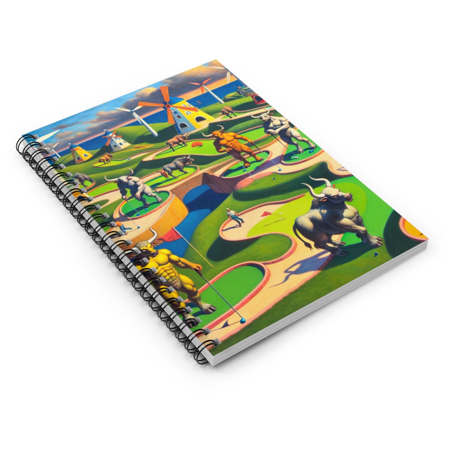 Mini-taur Golf Spiral Notebook