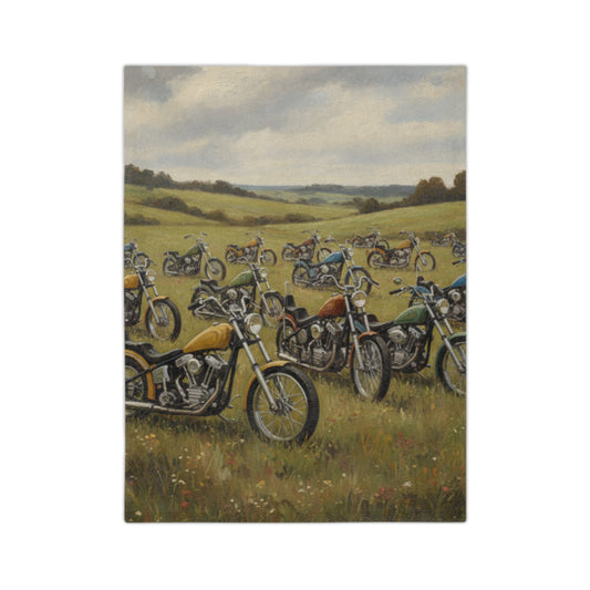 Wild Motorcycles Velveteen Microfiber Blanket
