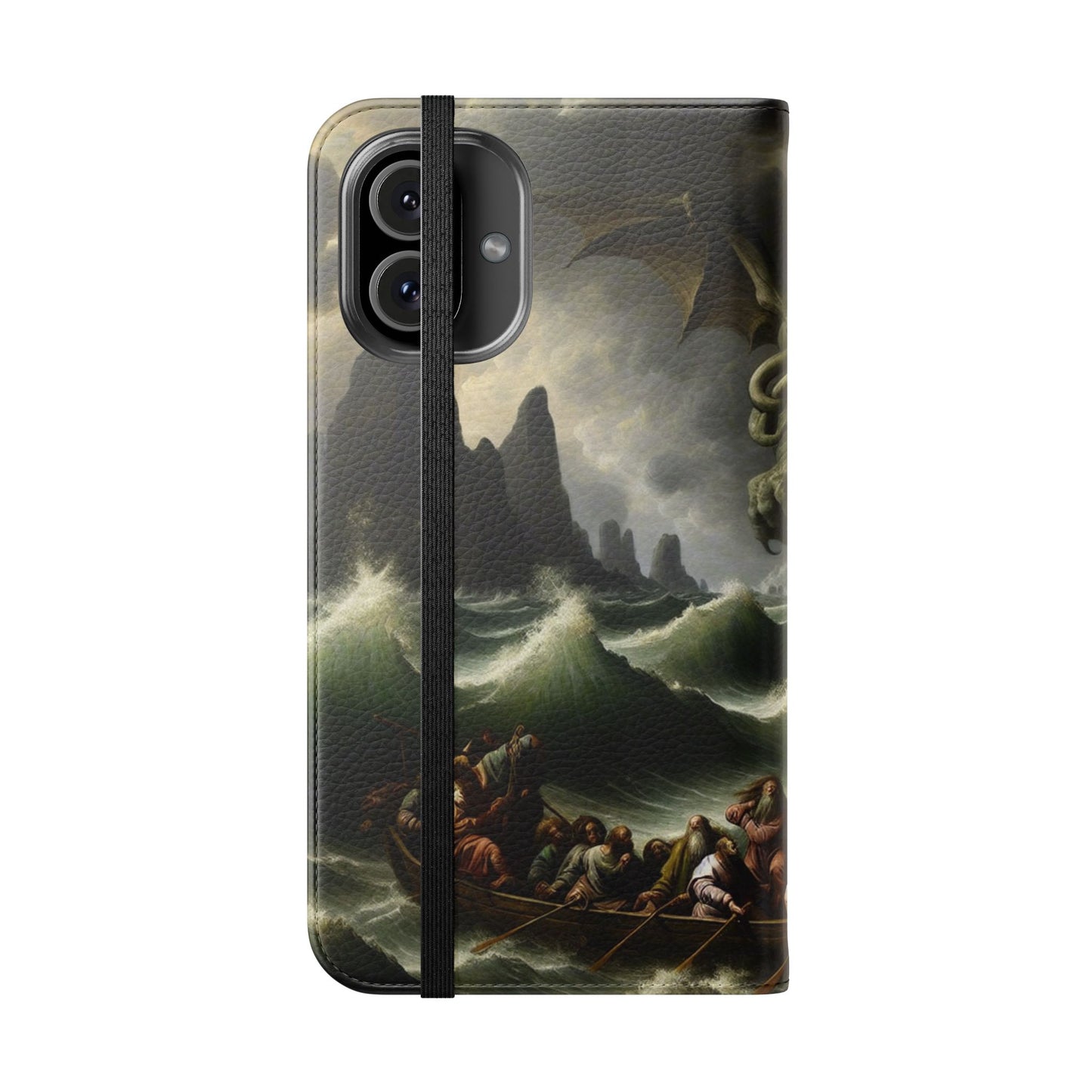 Cthulhu in the Storm Flip Cases for iPhones