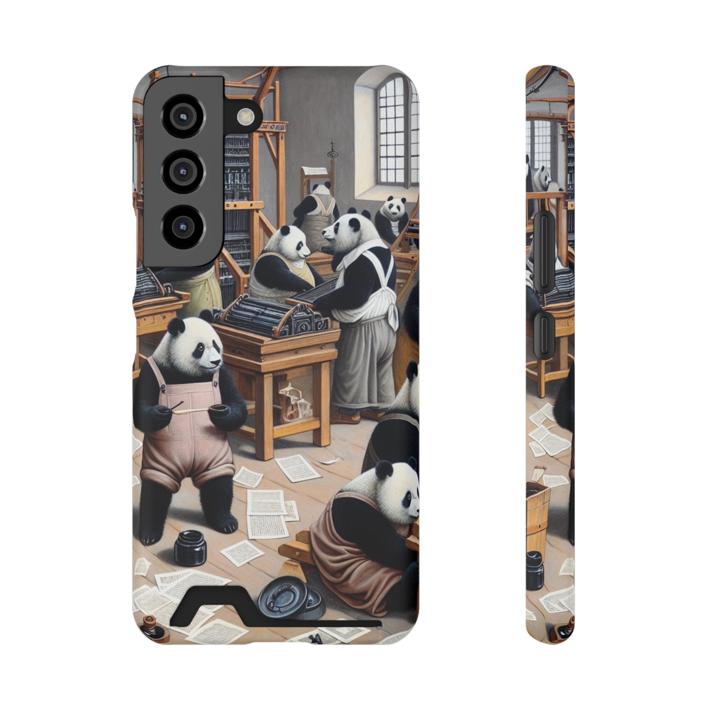Printing Pandamonium Phone Case with Card Holder - GALAXY