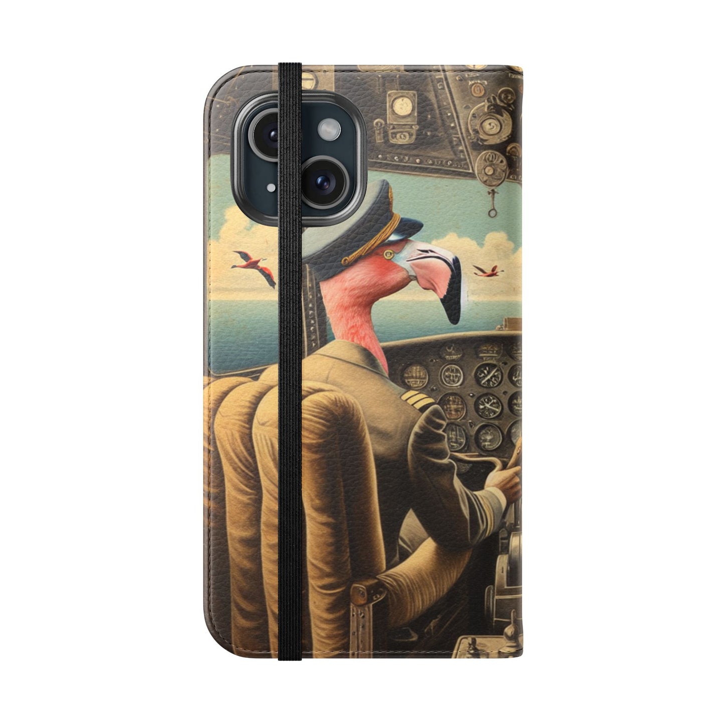 Flamingo Flight Deck Flip Case - iPhone/Galaxy