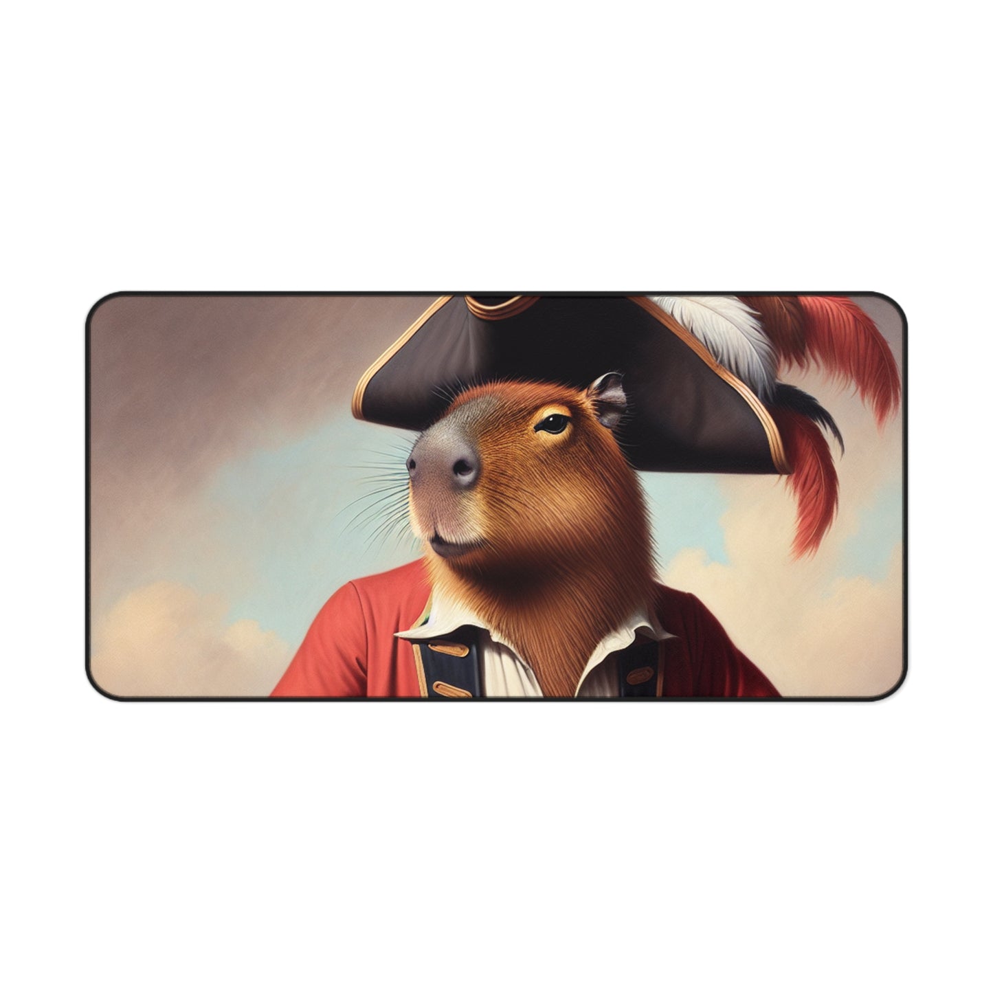 Captain Capybara Desk Mat
