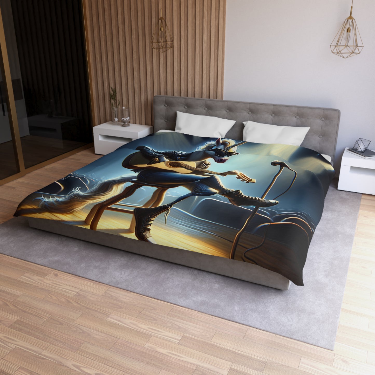 Unicorn Unplugged Microfiber Duvet Cover