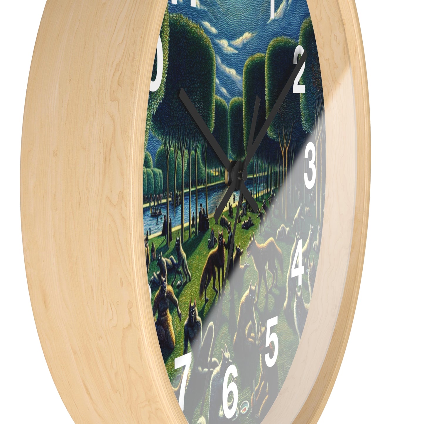 Werewolves at the Waterfront Wall Clock
