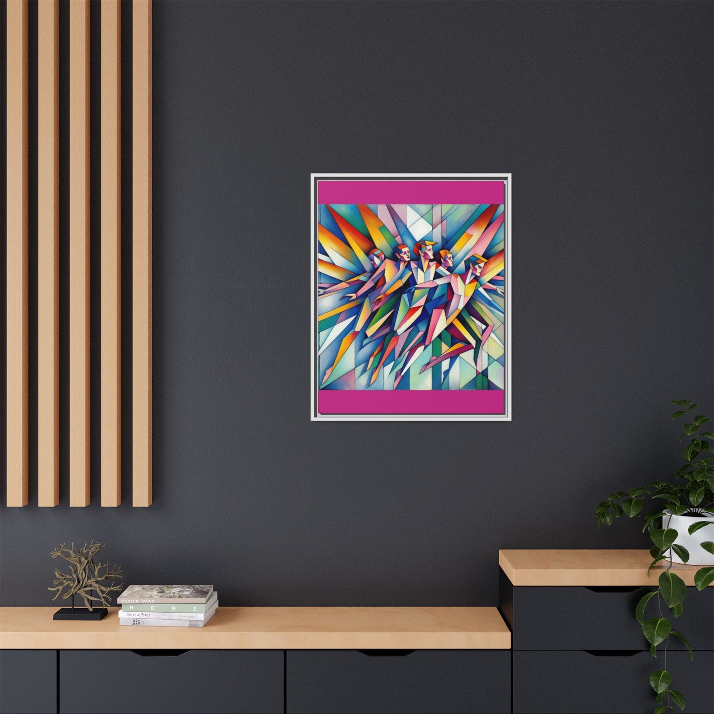 Picasso's Pixies Canvas, Framed (Multi-color)