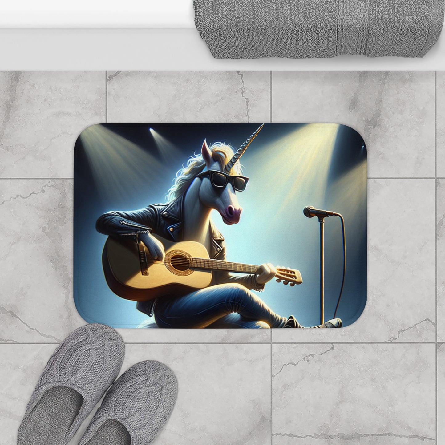 Unicorn Unplugged Bath Mat