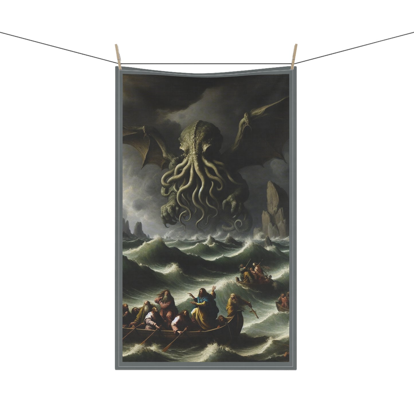 Cthulhu in the Storm Tea Towels