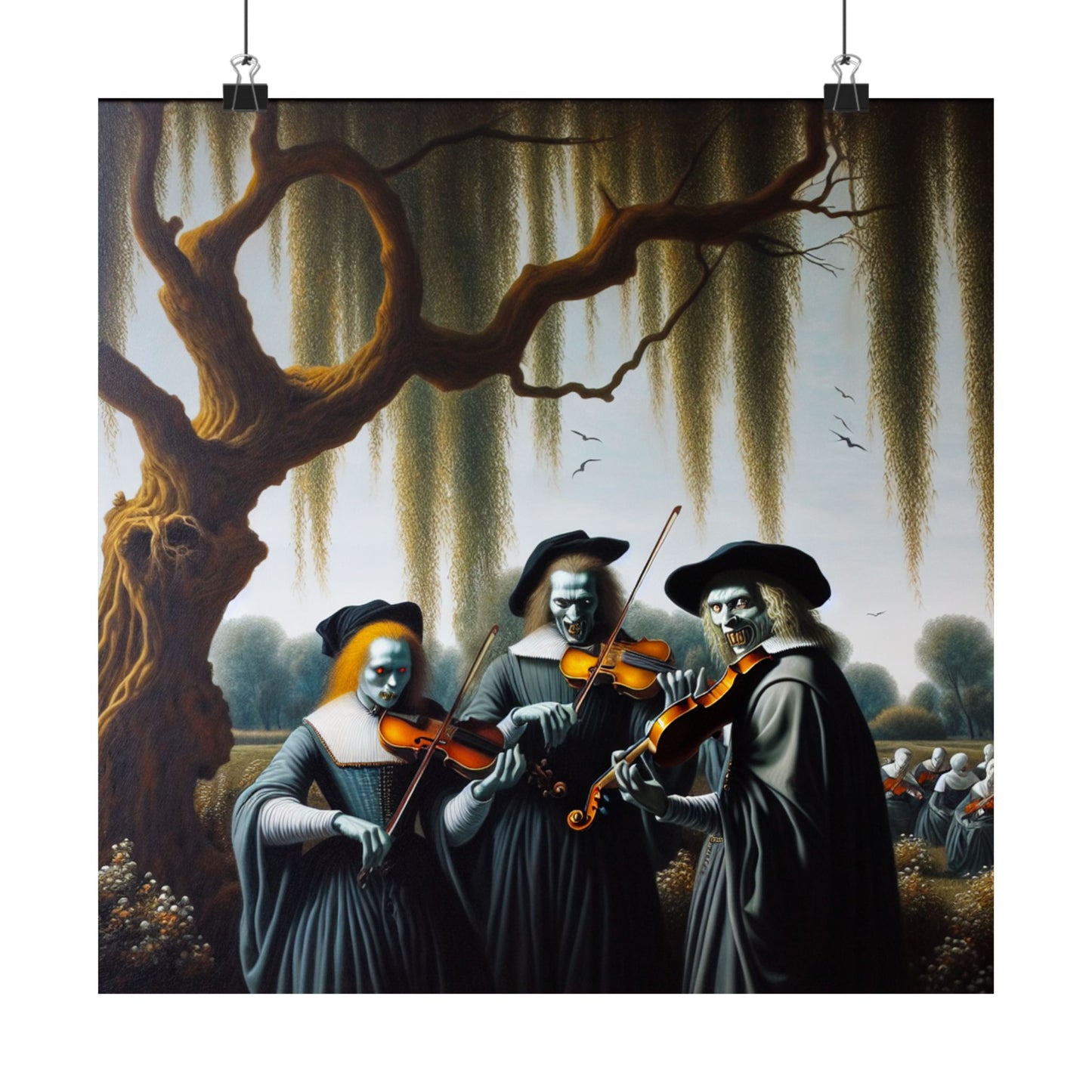 Vermeer's Vampire Violinists Poster
