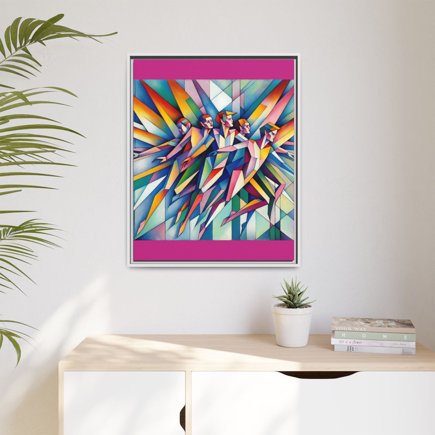 Picasso's Pixies Canvas, Framed (Multi-color)