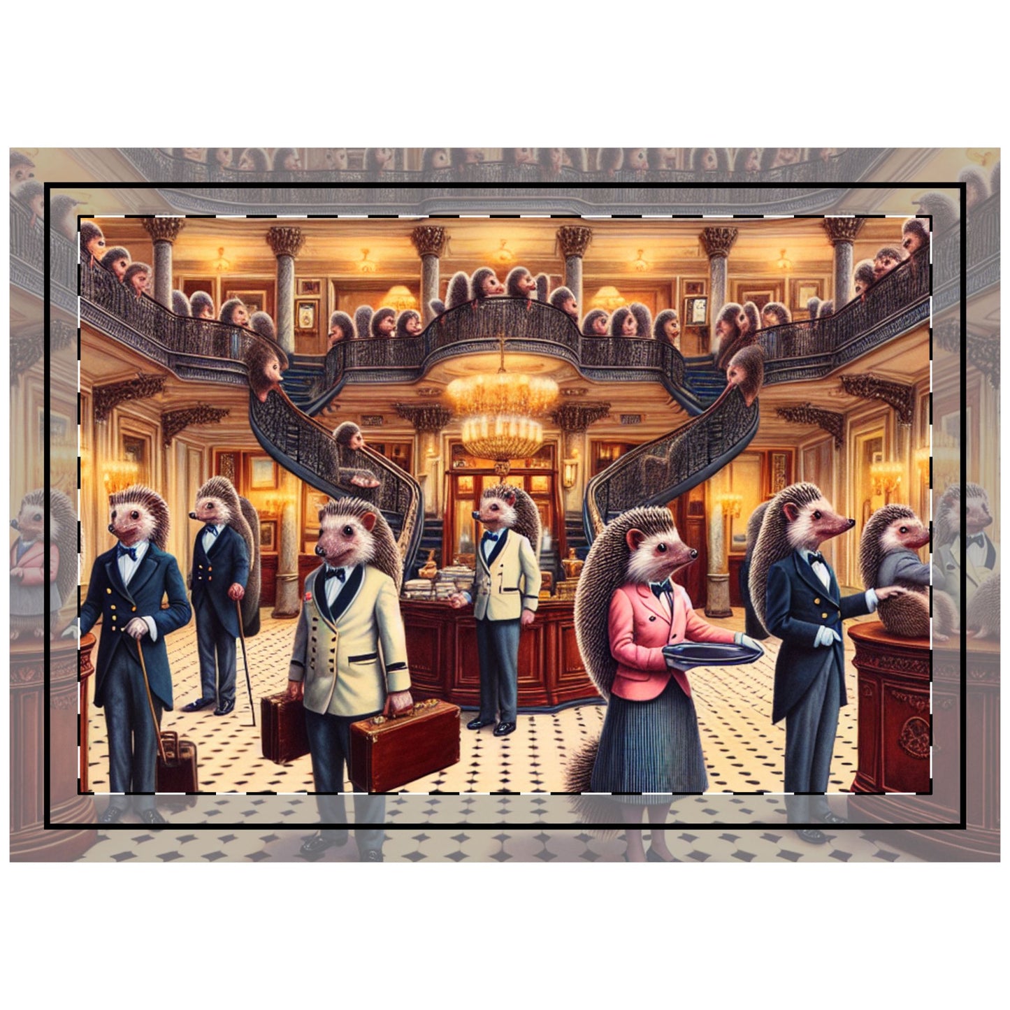 Hedgehog Hotel Throw Pillow