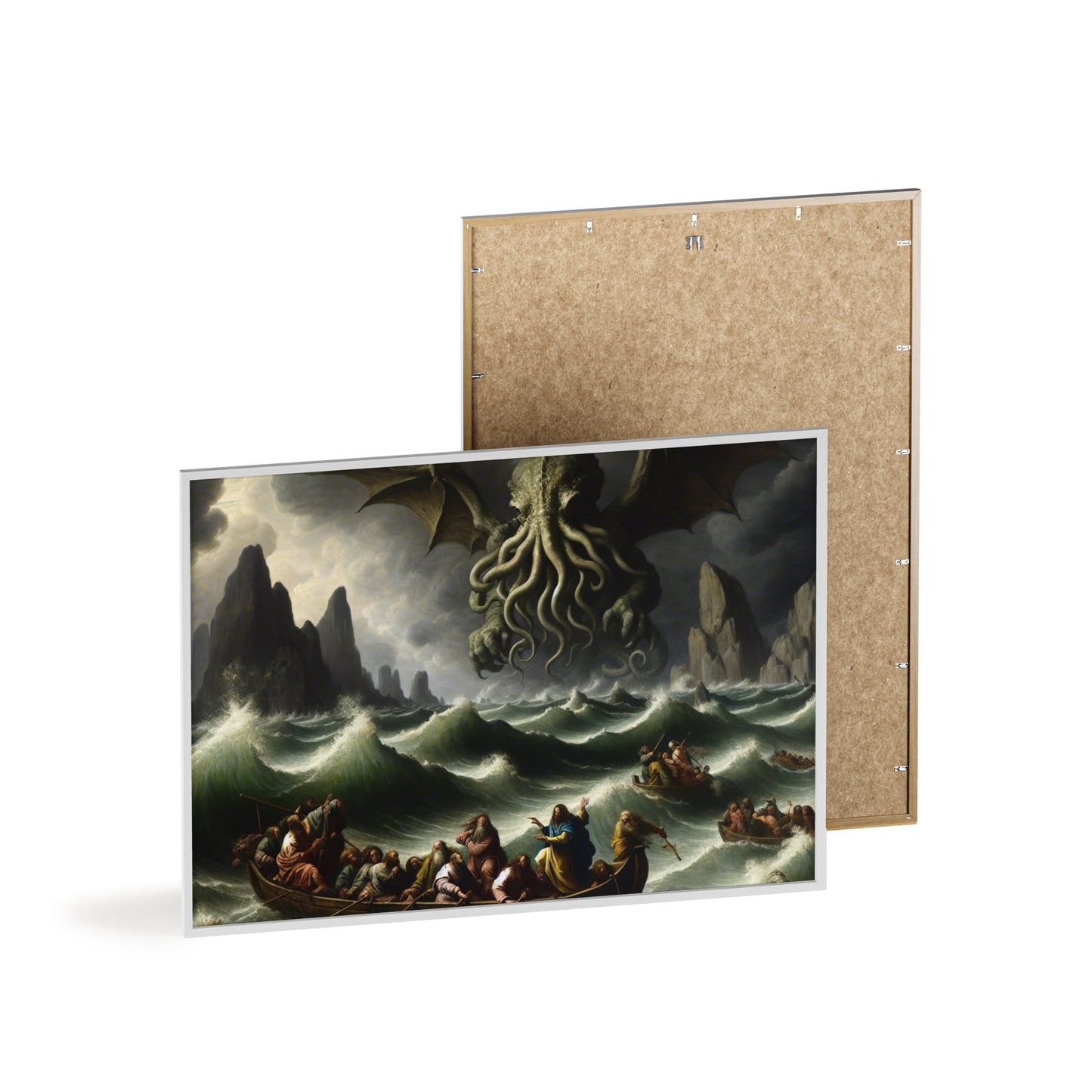 Framed Cthulhu in the Storm Poster