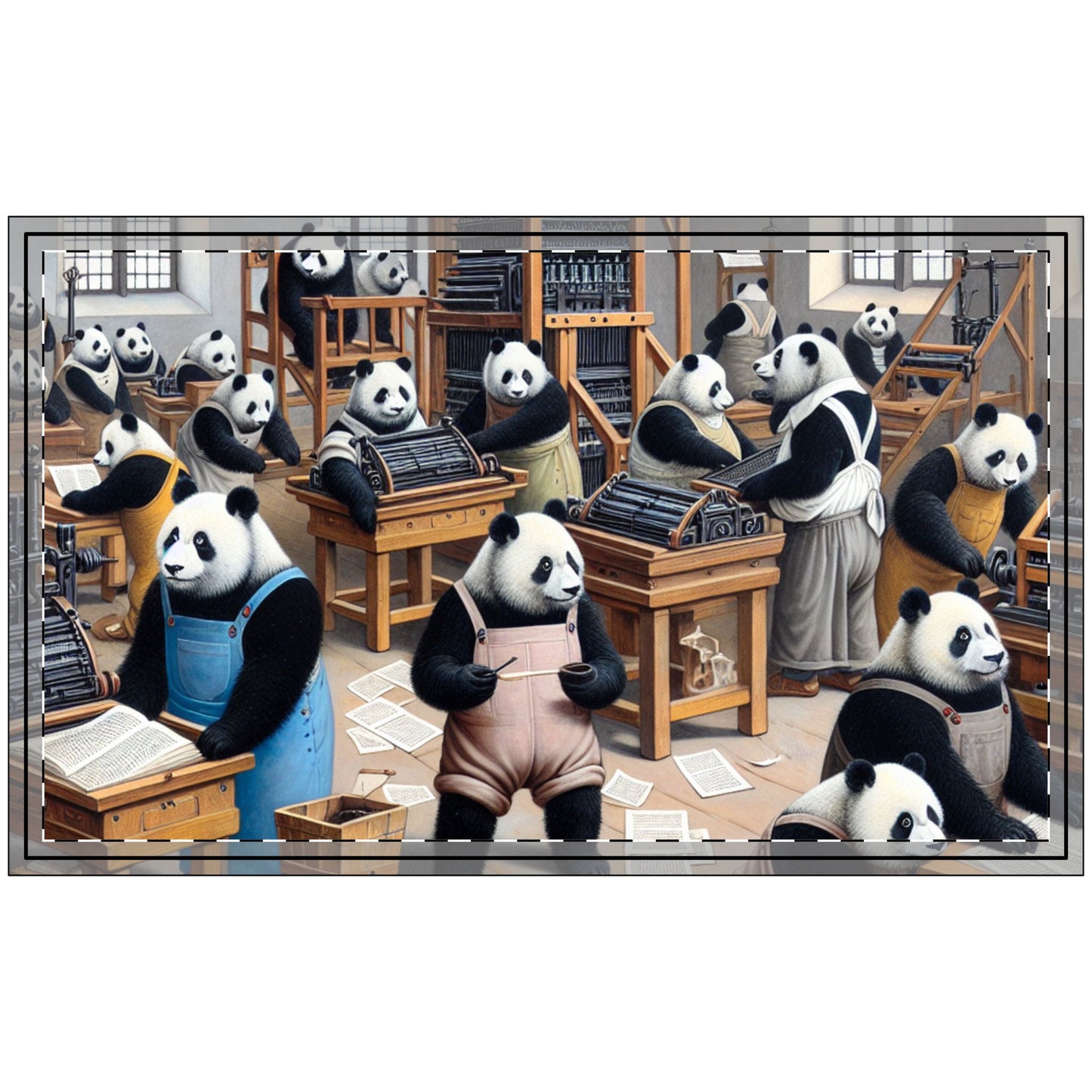 Printing Pandamonium Polyester Doormat