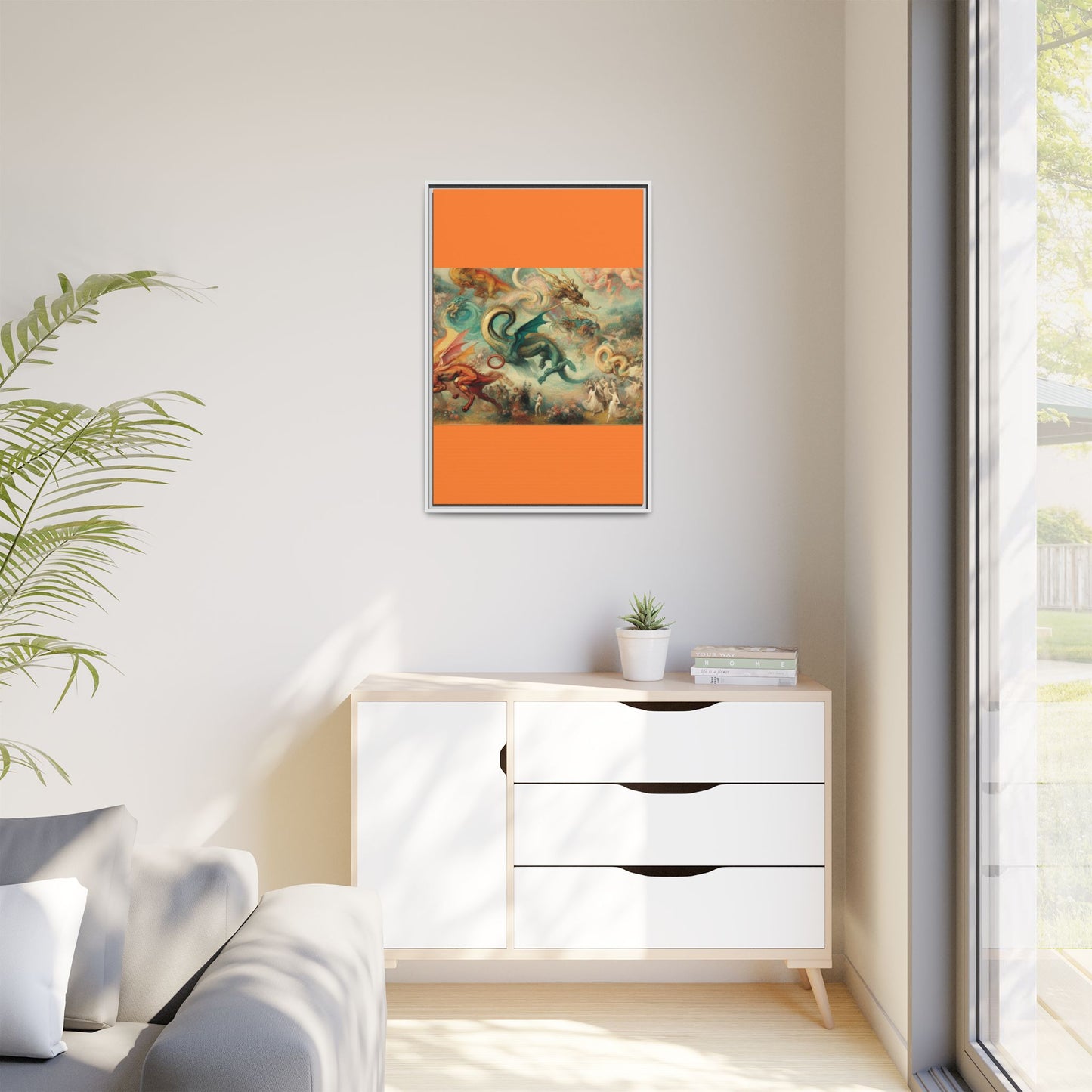 Degas Dreams of Dragons Canvas, Framed (Multi-color)