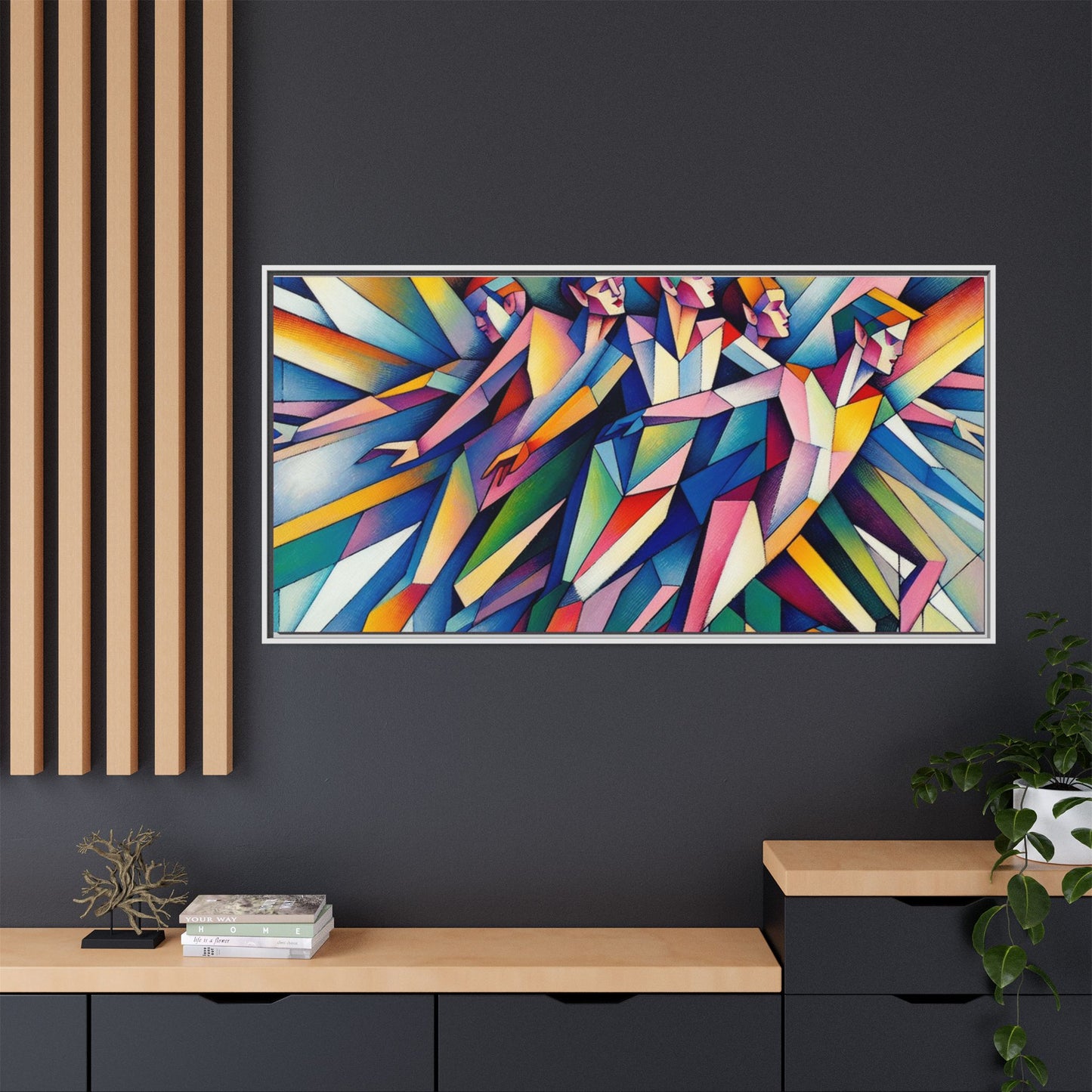 Picasso's Pixies Canvas, Framed (Multi-color)