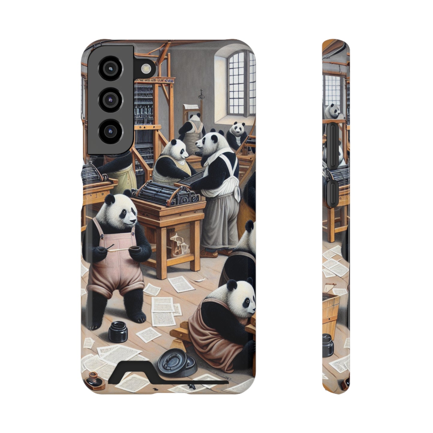 Printing Pandamonium Phone Case with Card Holder - GALAXY