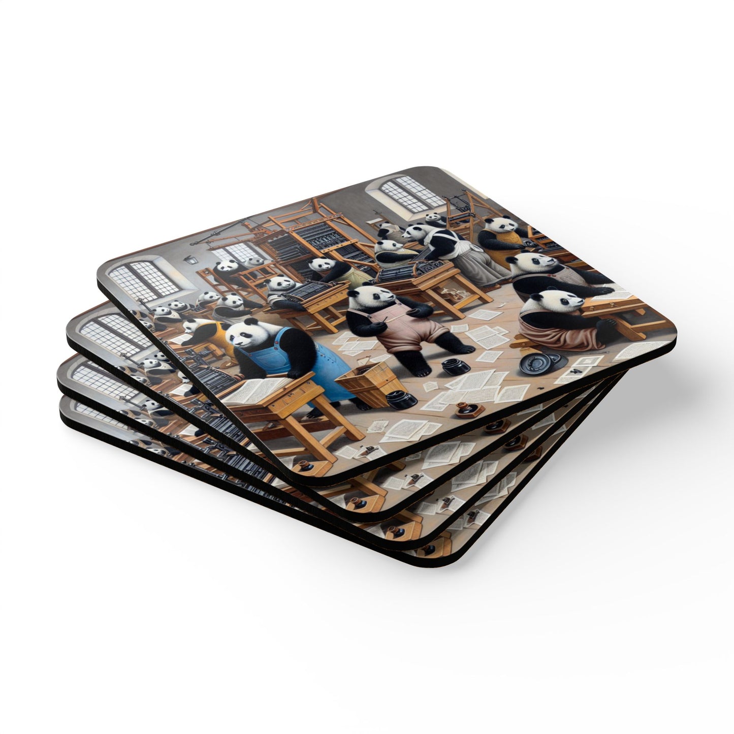 Printing Pandamonium 4pc Coaster Set