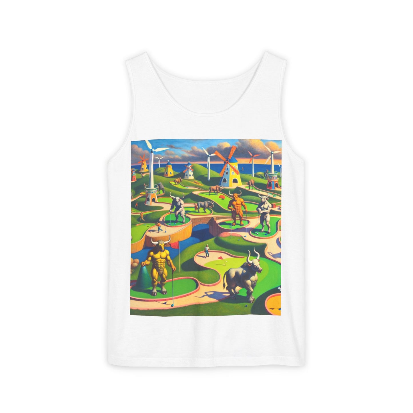 Mini-taur Golf Unisex Tank Top