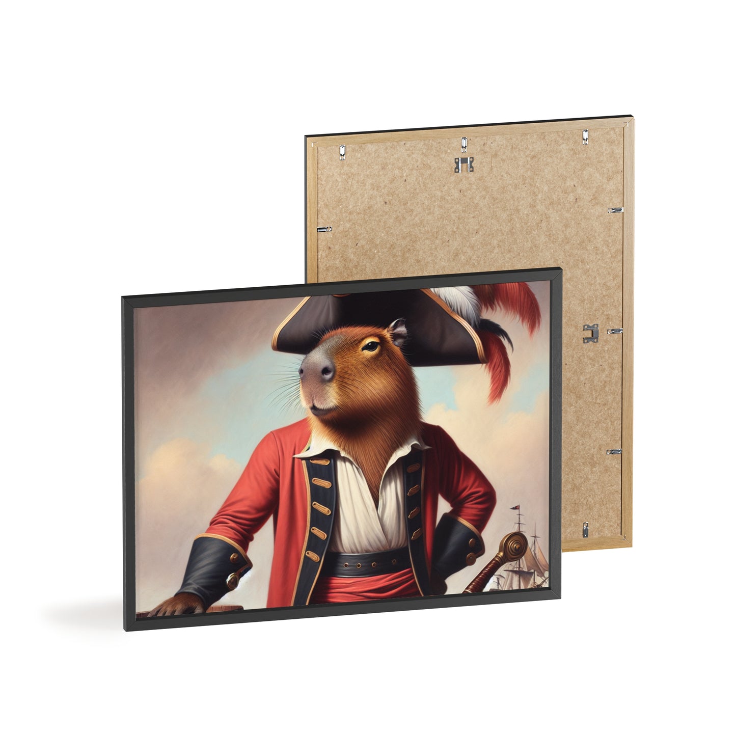 Framed Captain Capybara Poster