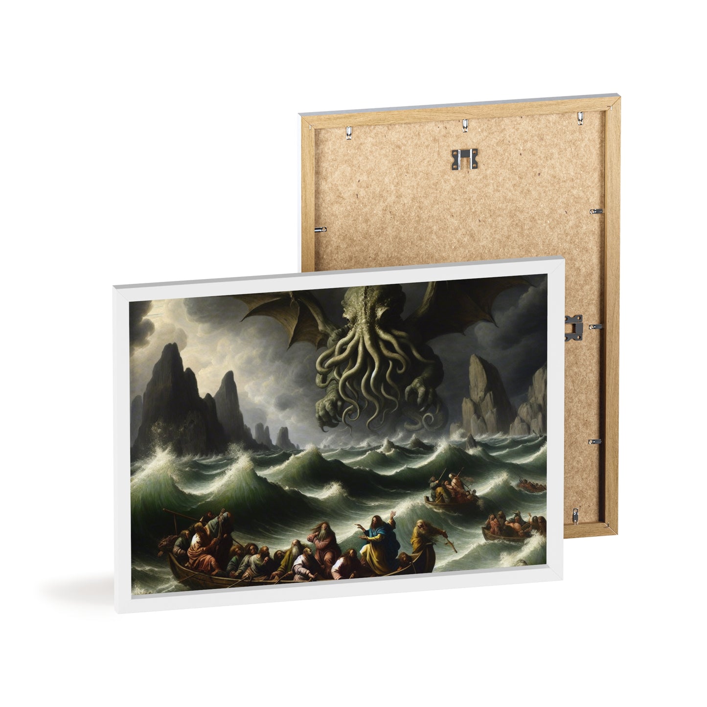 Framed Cthulhu in the Storm Poster