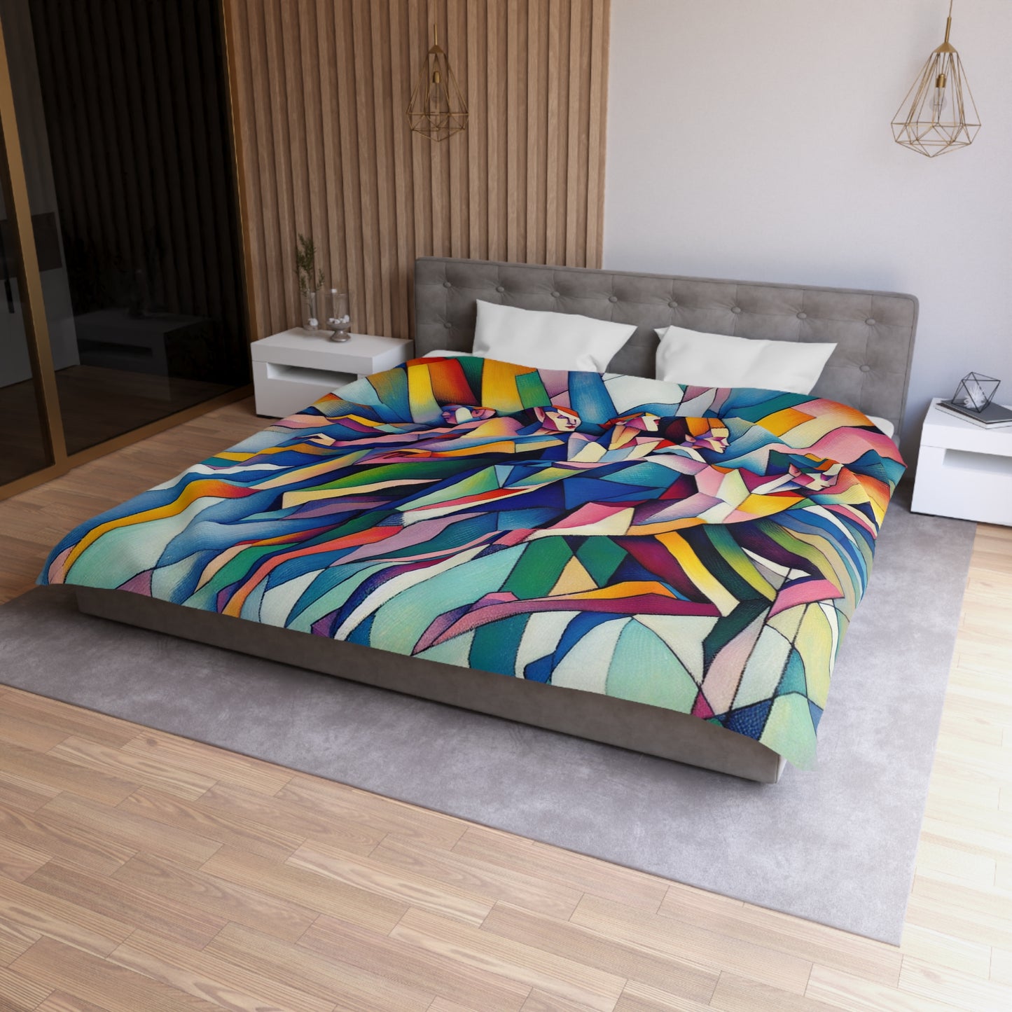 Picasso's Pixies Microfiber Duvet Cover