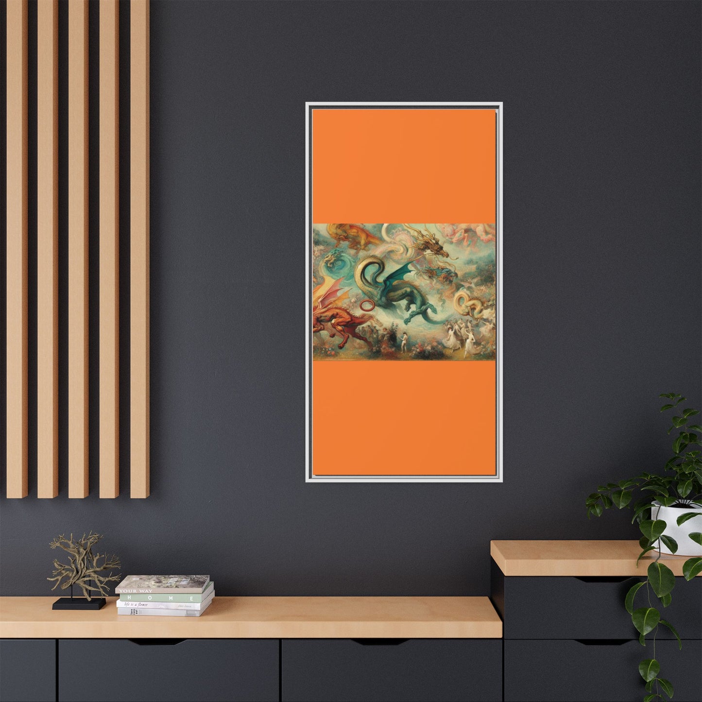 Degas Dreams of Dragons Canvas, Framed (Multi-color)