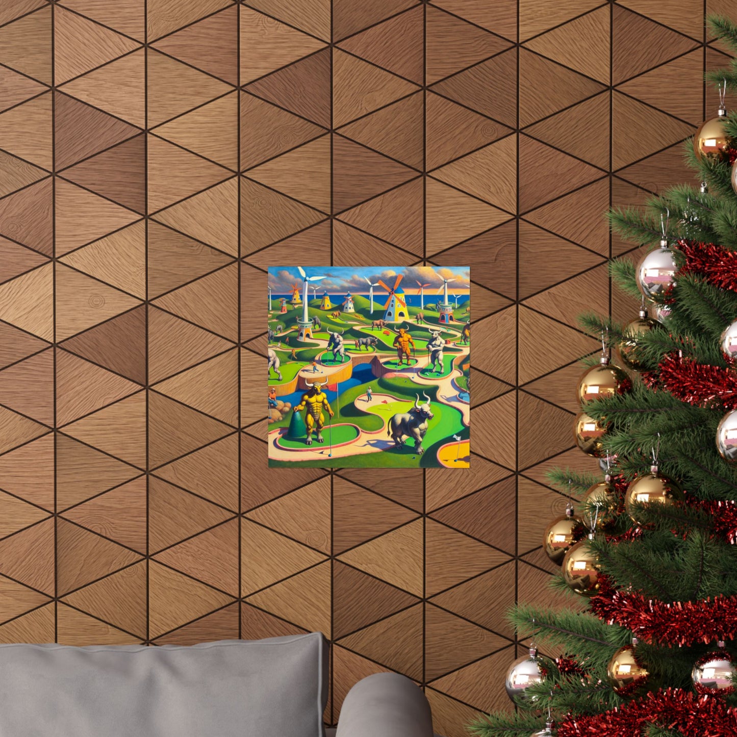 Mini-taur Golf Poster