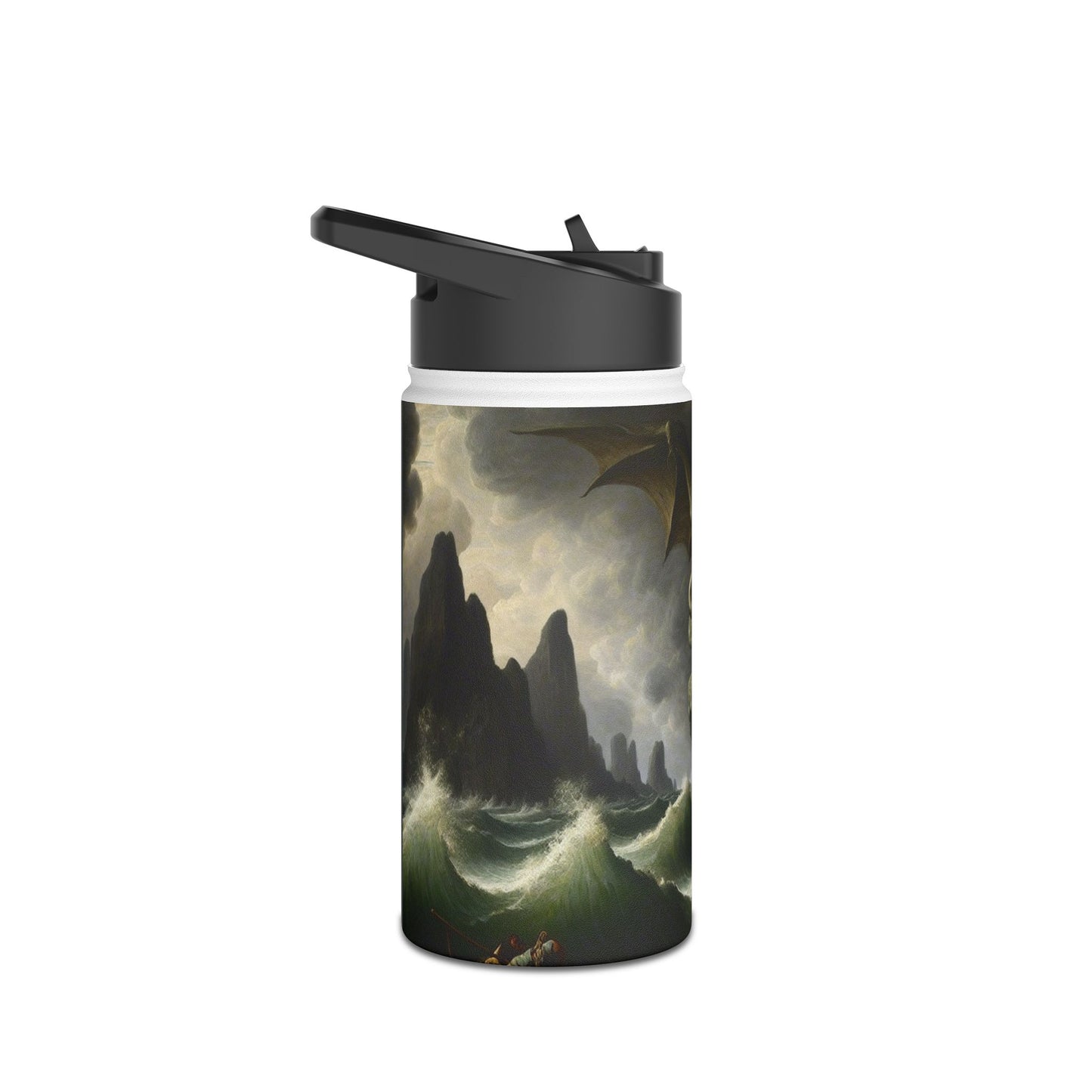 Cthulhu in the Storm Stainless Steel Water Bottle